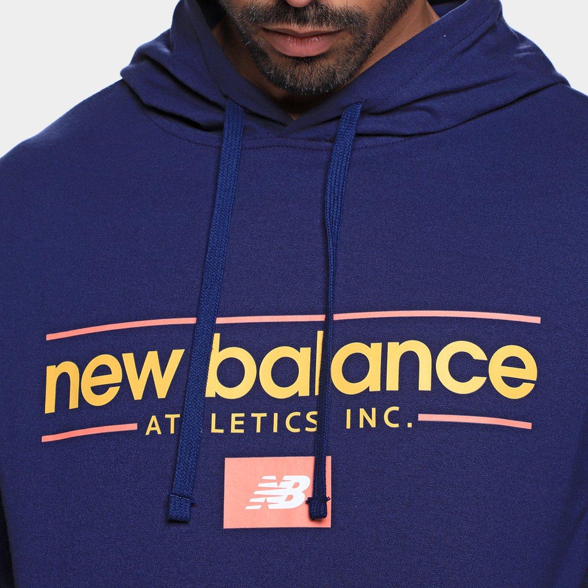 Moletom New Balance Linear Athletics Com Capuz Masculino - 3