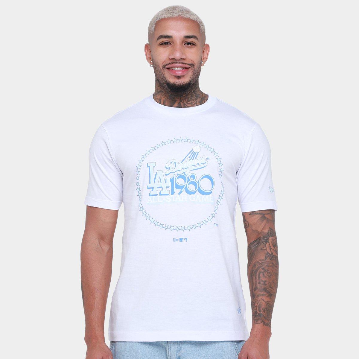 Camiseta New Era All Core Mlb Losdod Whi Masculina - 1