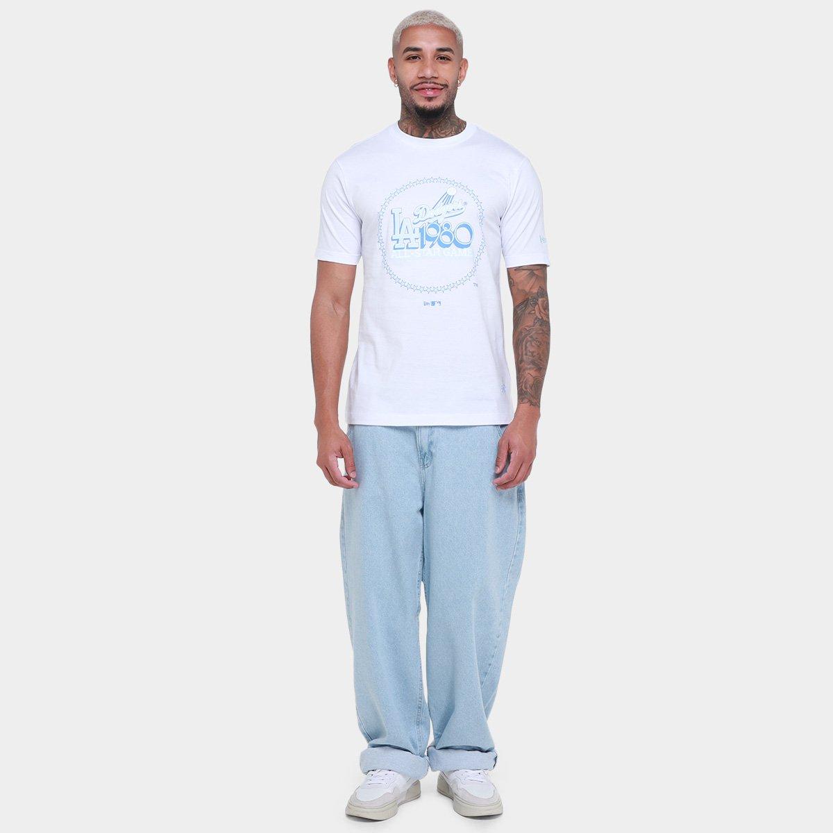 Camiseta New Era All Core Mlb Losdod Whi Masculina - 5