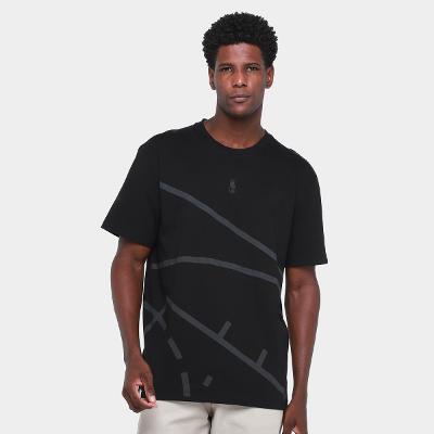 Camiseta NBA Back Ro Black New Era NBI25TSH025 Masculina