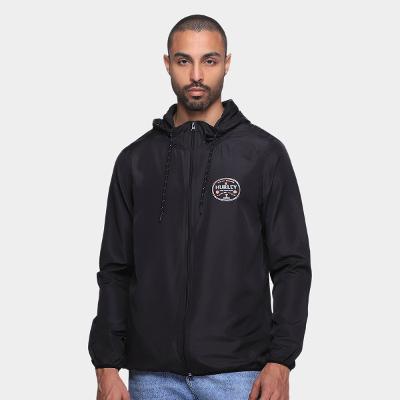 Jaqueta Corta Vento Hurley Bottle Com Capuz Masculina
