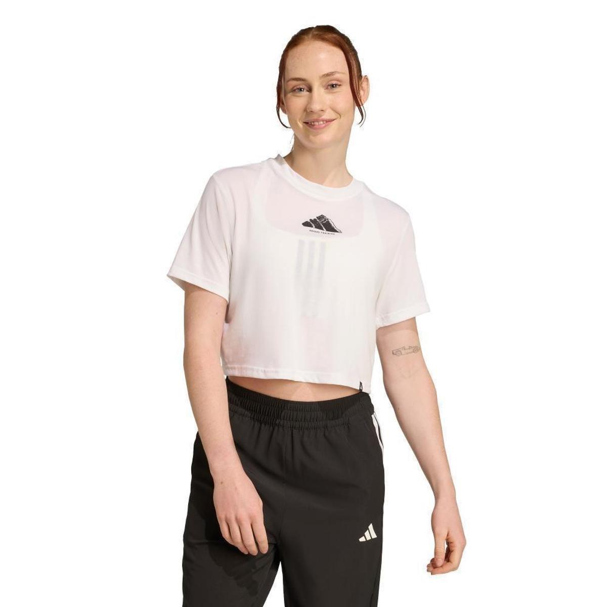 Camiseta Adidas Cropped Feminina - 1