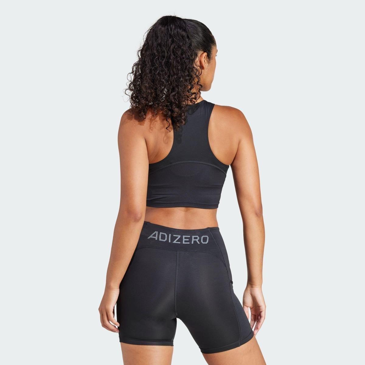 Top Adidas Cropped Adizero Feminino - 2