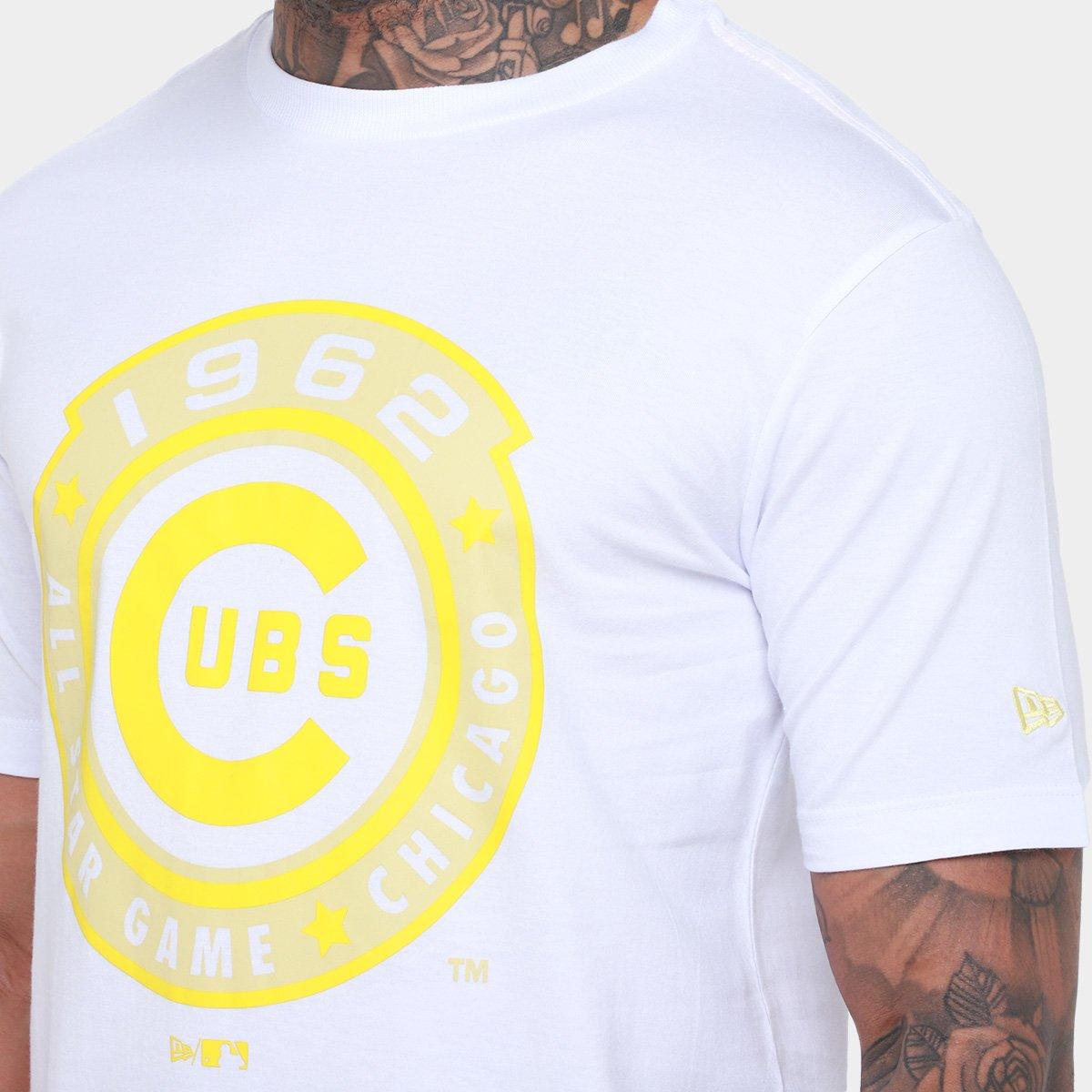 Camiseta New Era All Core Mlb Chicub Whi Masculina - 3
