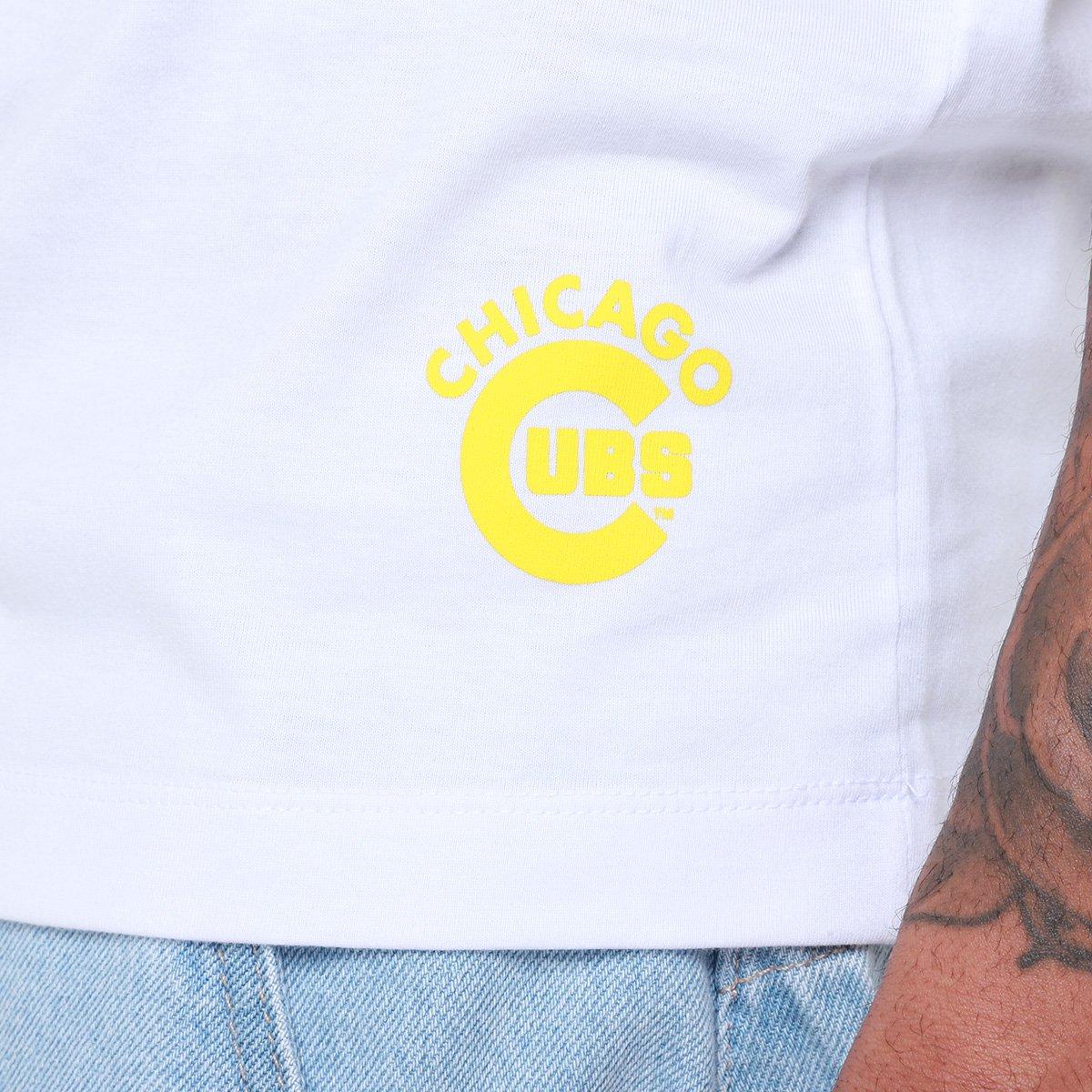 Camiseta New Era All Core Mlb Chicub Whi Masculina - 4