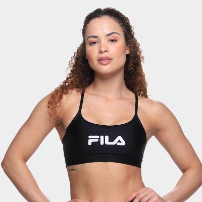 Top Fila Alça Train Elastic V Feminino
