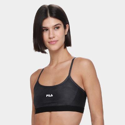 Top Fila Alça Train Elastic V Feminino