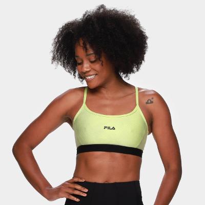Top Fila Alça Train Elastic V Feminino