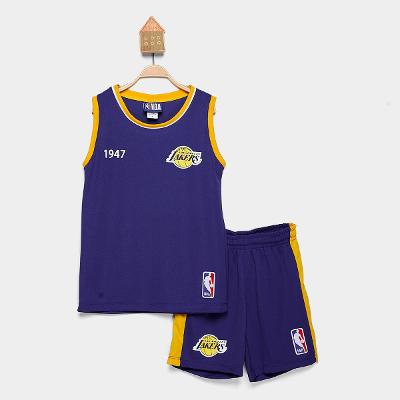 Conjunto Infantil NBA Los Angeles Lakers Braziline