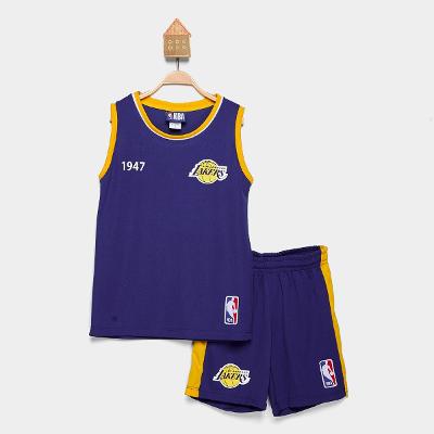 Conjunto Infantil NBA Los Angeles Lakers Braziline