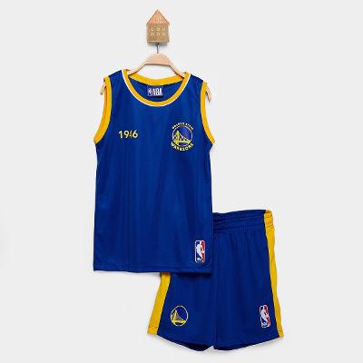 Conjunto Infantil NBA Golden State Warriors Braziline