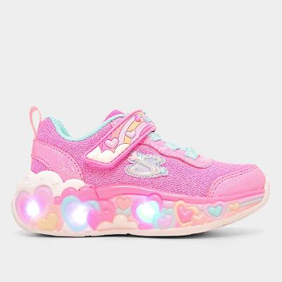 Tênis Infantil Skechers Ligths Eternal Heart Menina