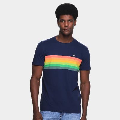 Camiseta Slim Osklen Vintage Gradiente Masculina