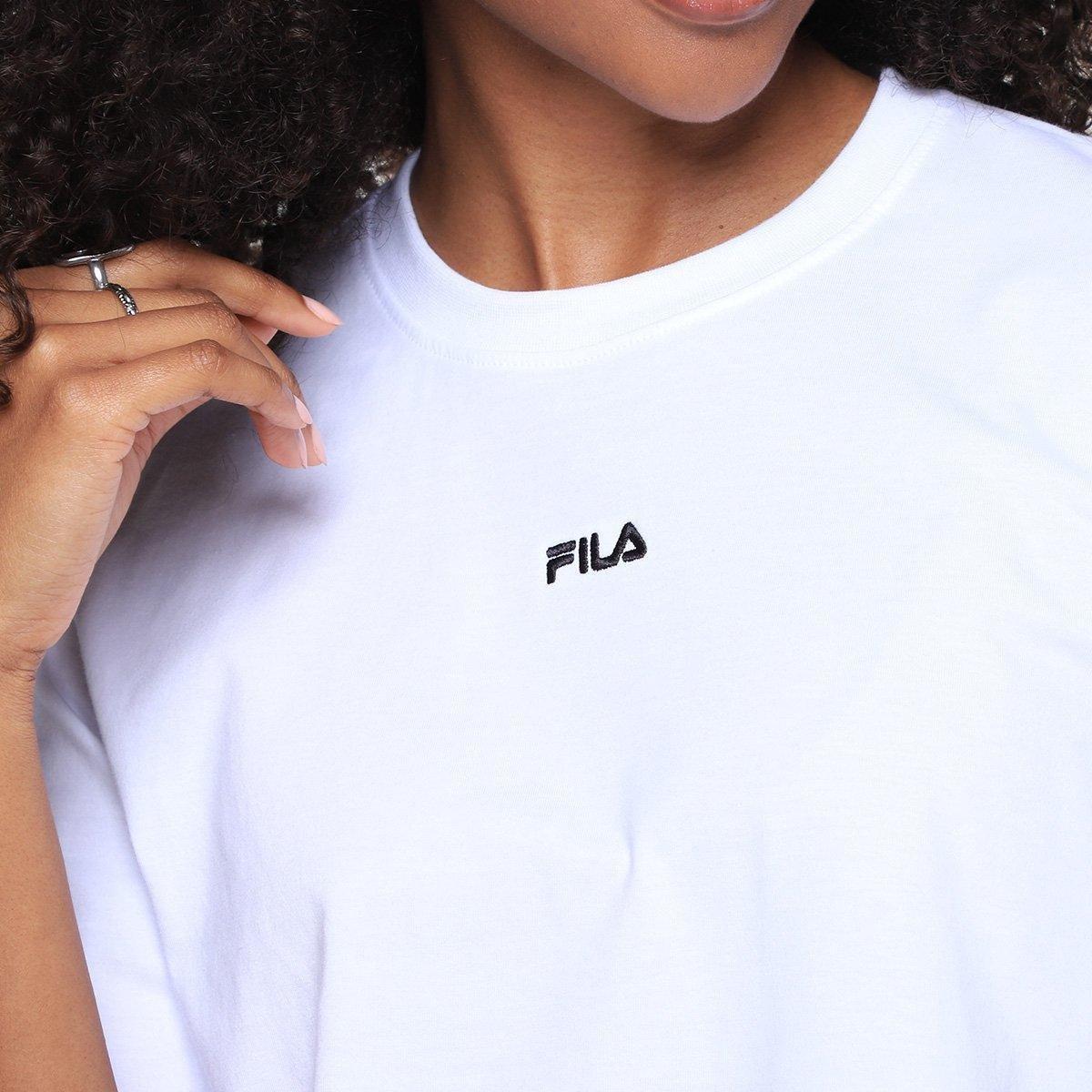 Camiseta Fila Cropped Comfort Classic Feminina - 3
