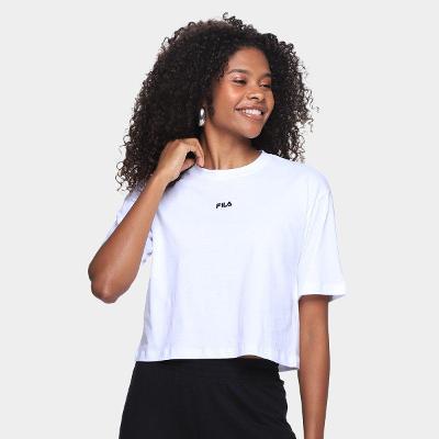 Camiseta Fila Cropped Comfort Classic Feminina