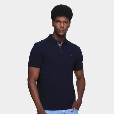 Camisa Polo Tommy Hilfiger Pique Placket Interest Masculina