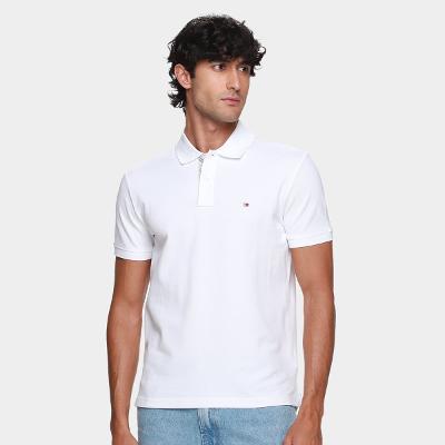 Camisa Polo Tommy Hilfiger Pique Placket Interest Masculina