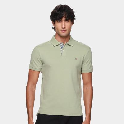 Camisa Polo Tommy Hilfiger Pique Placket Interest Masculina