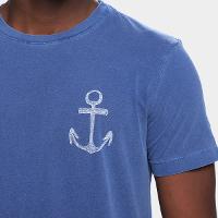 Camiseta Slim Osklen Stone Âncora Masculina - 3