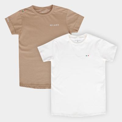 Kit Camiseta Infantil Industrie Milano Menino 2 Peças