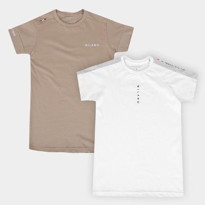 Kit Camiseta Infantil Industrie Milano Menino 2 Peças
