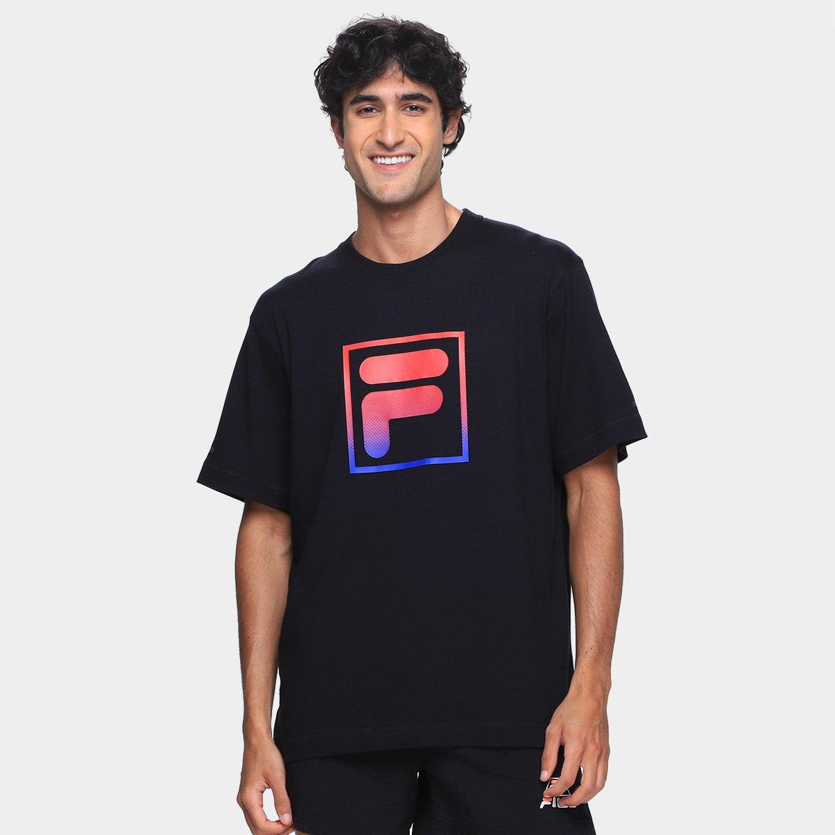 Camiseta Fila Over Cotton Union Racer Masculina - 1