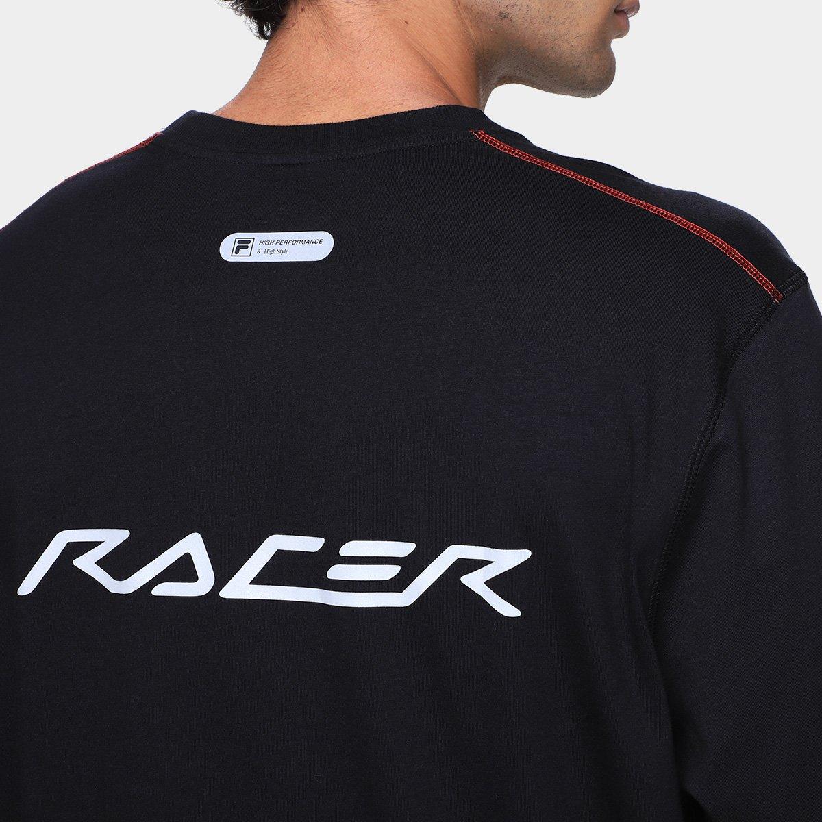 Camiseta Fila Over Cotton Union Racer Masculina - 4