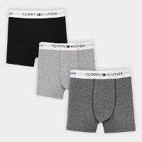Kit Cueca Boxer Tommy Hilfiger Lisa Masculina 3 Peças - 1