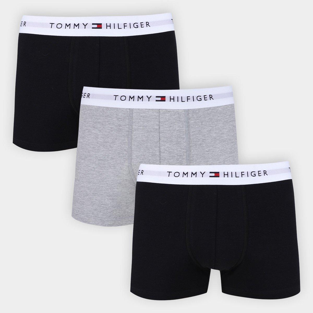 Kit Cueca Boxer Tommy Hilfiger Lisa Masculina 3 Peças - 1