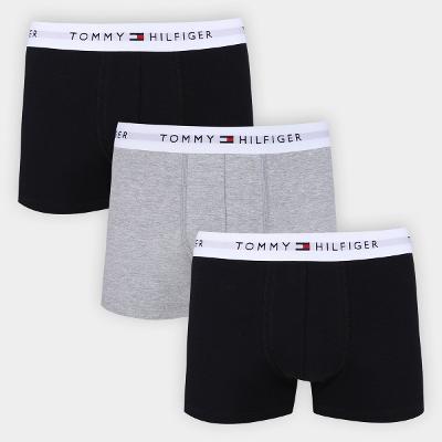 Kit Cueca Boxer Tommy Hilfiger Lisa Masculina 3 Peças