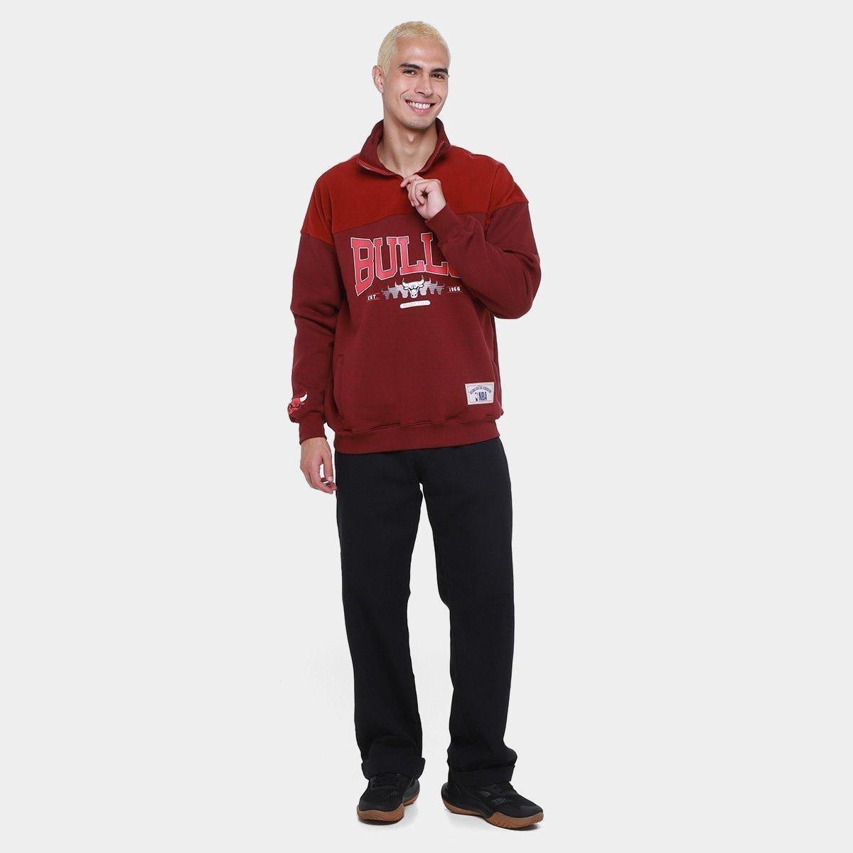 Moletom NBA Chicago Bulls Reflections Masculino - 5