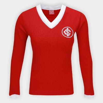 Camisa Manga Longa Internacional Retrô Feminina