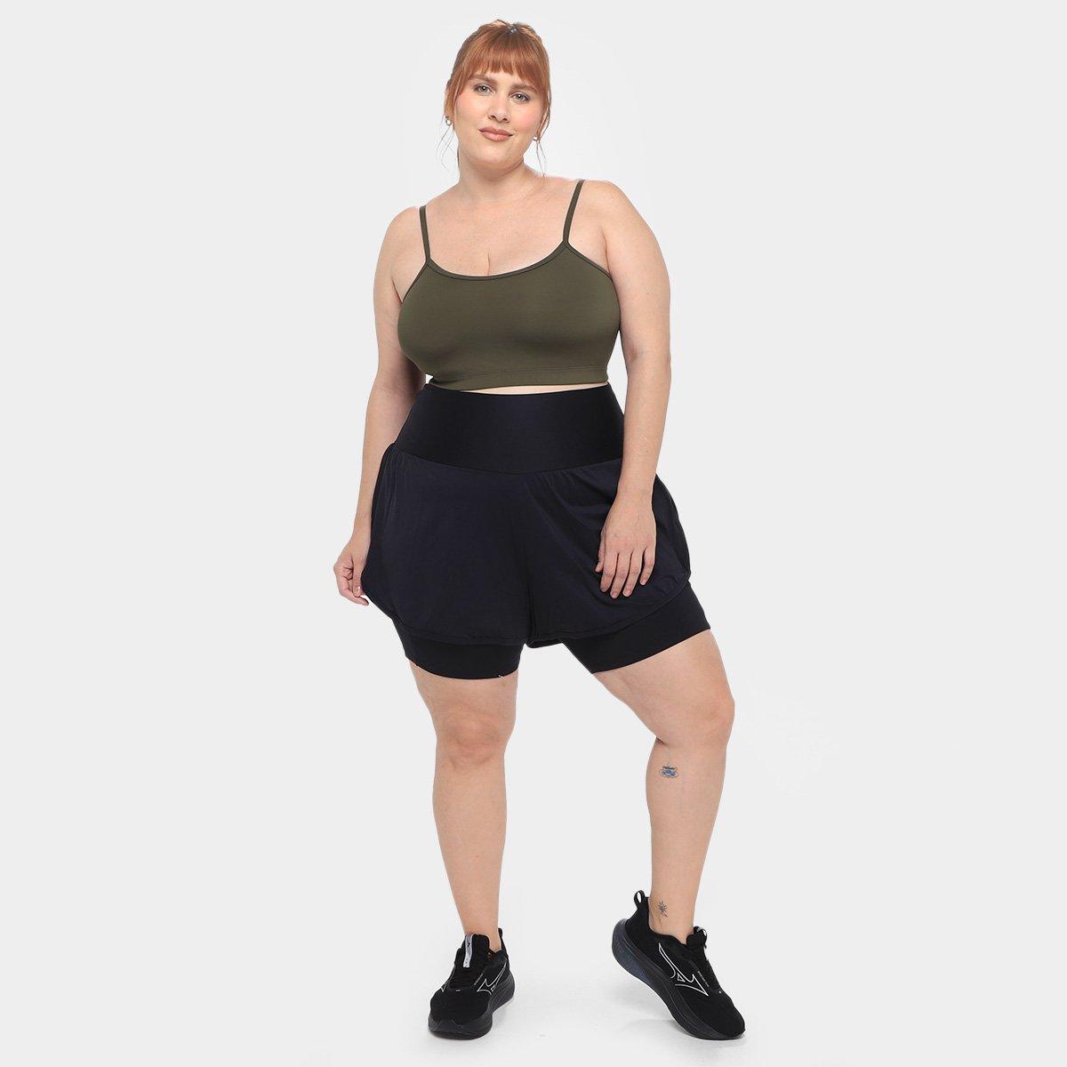 Shorts WonderSize PlusSize Bruna Feminino - 4