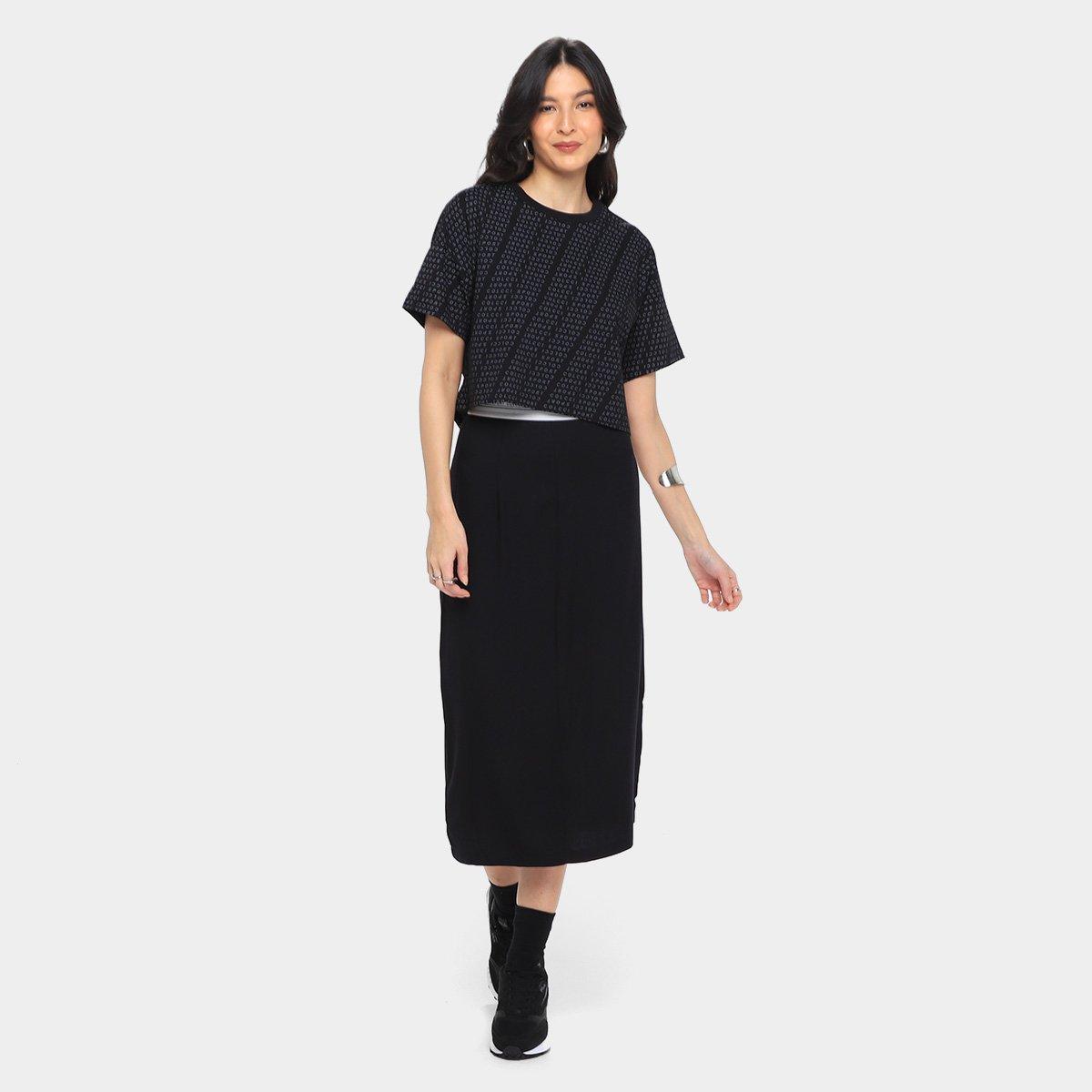 Camiseta Colcci Sport Cropped Monograma Feminina - 4