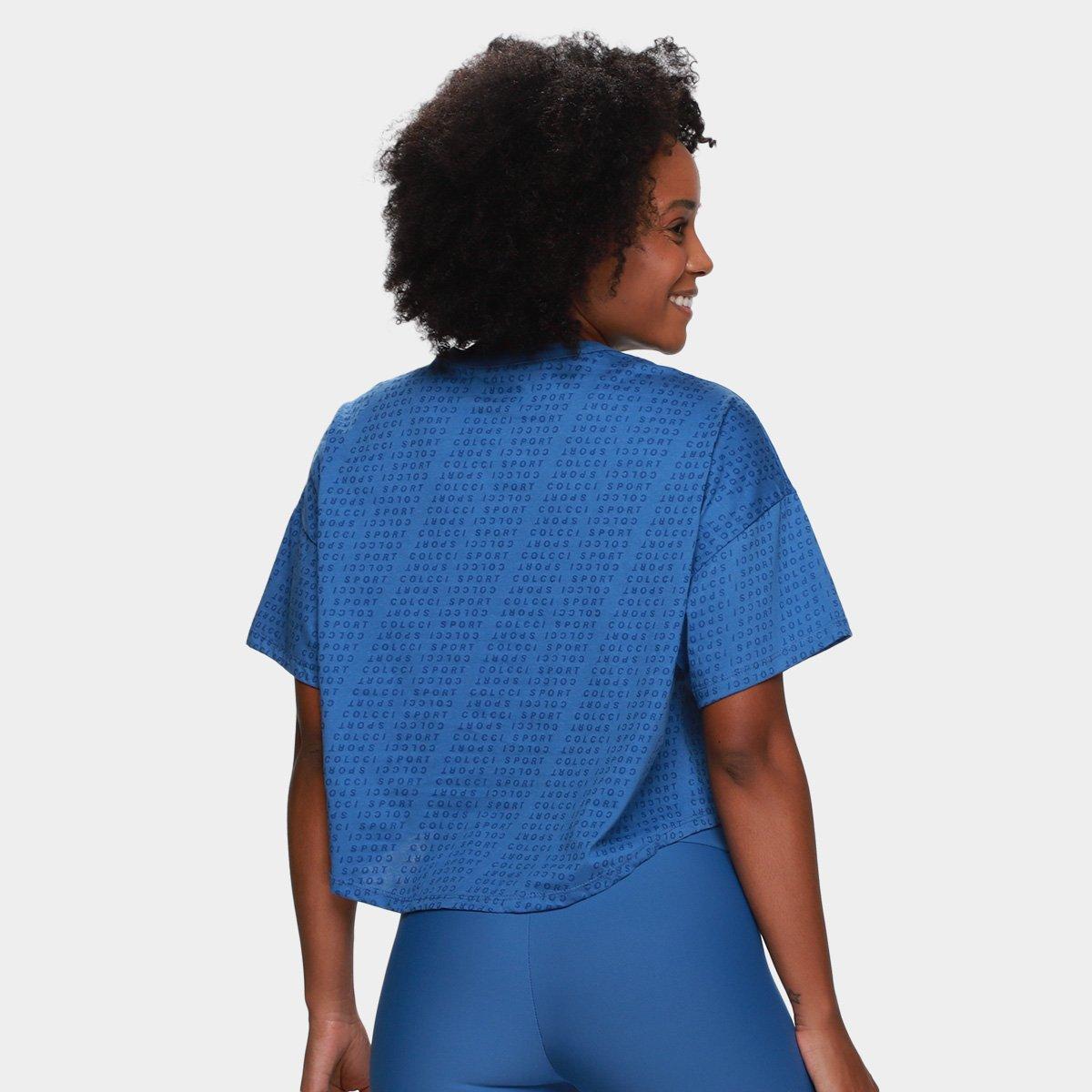 Camiseta Colcci Sport Cropped Monograma Feminina - 2