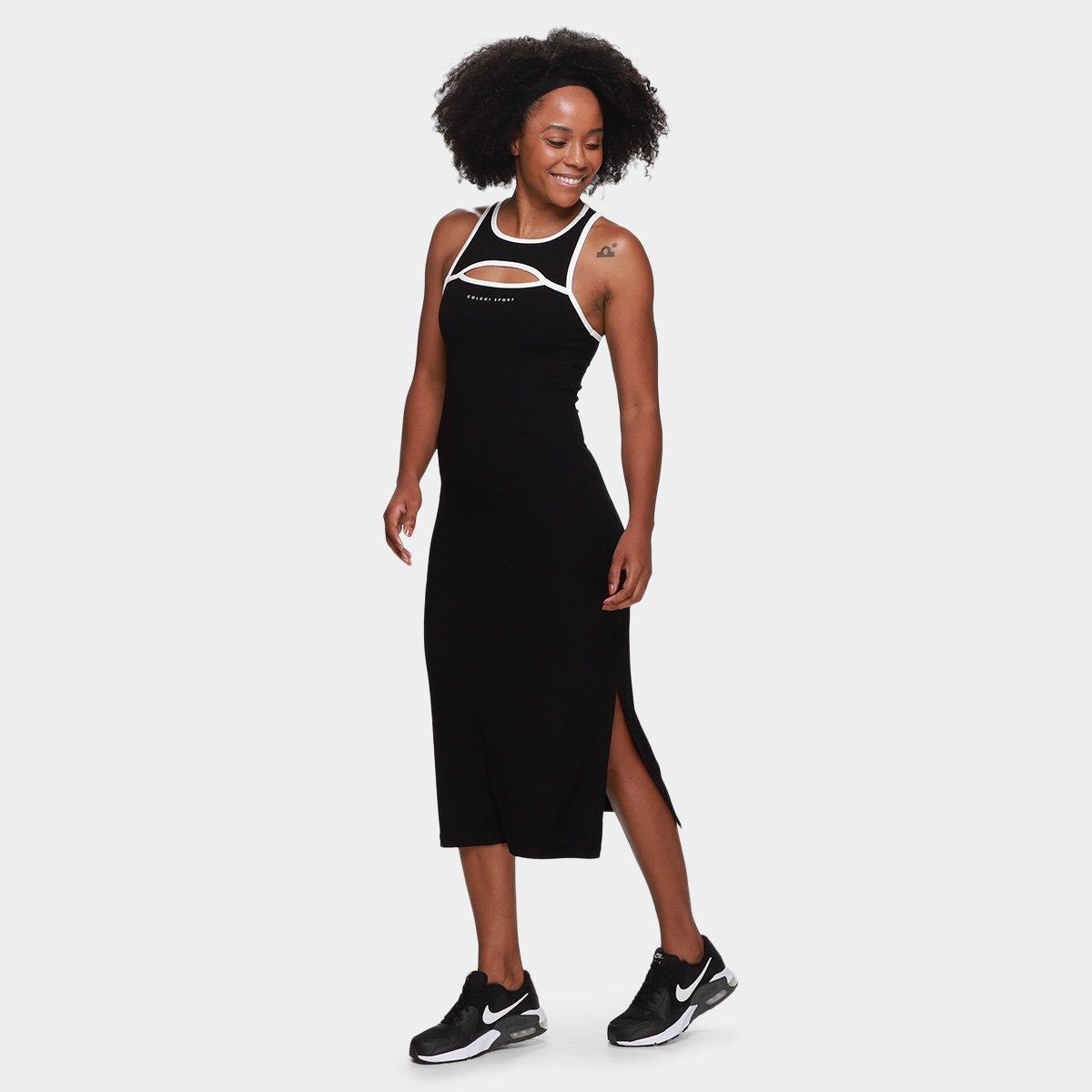 Vestido Colcci Sports Midi Canelado - 1