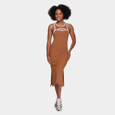 Vestido Colcci Sports Midi Canelado