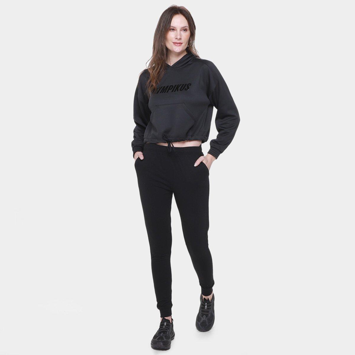 Moletom Olympikus  Cropped Capuz Feminino - 4