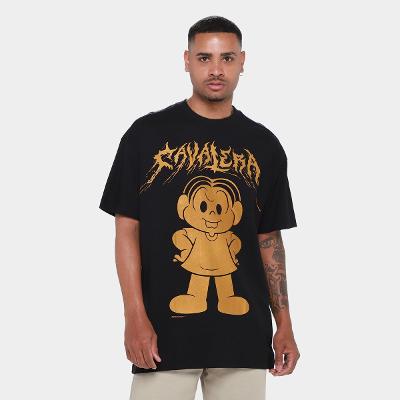 Camiseta Oversized Cavalera Golden Mônica Feminina