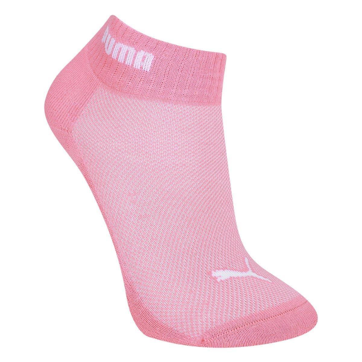 Kit Meia Puma Cano Baixo Esportiva 3 Pares Feminina - 2