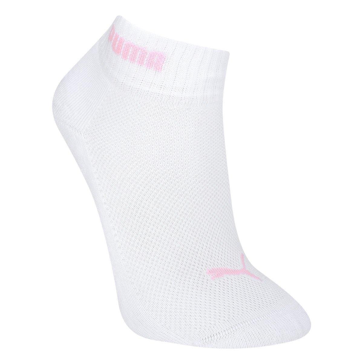 Kit Meia Puma Cano Baixo Esportiva 3 Pares Feminina - 3