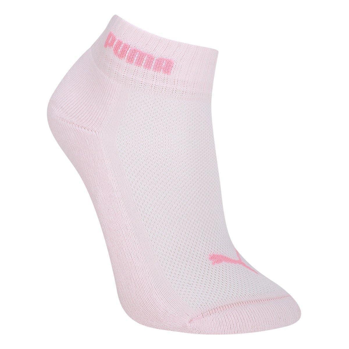 Kit Meia Puma Cano Baixo Esportiva 3 Pares Feminina - 4