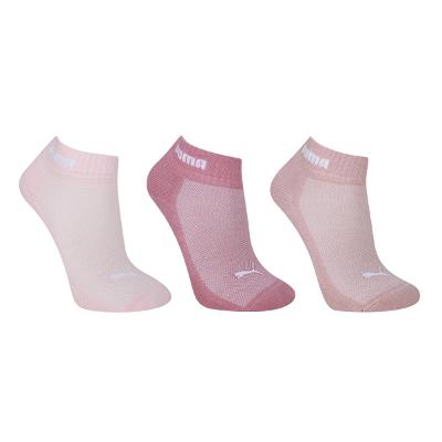 Kit Meia Puma Cano Baixo Esportiva 3 Pares Feminina