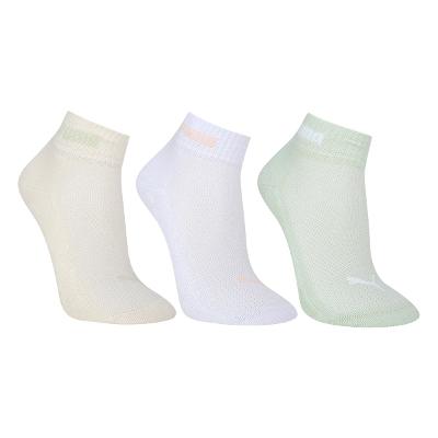 Kit Meia Puma Cano Baixo Esportiva 3 Pares Feminina