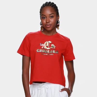 Camiseta Cavalera Folded Dupla e Sansão Feminina