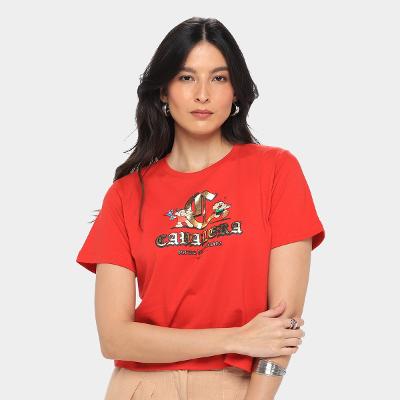 Camiseta Cavalera Folded Dupla e Sansão Feminina
