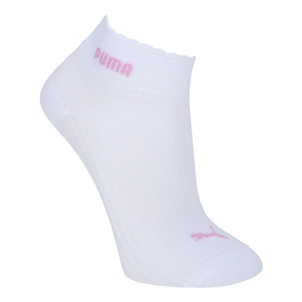 Kit Meia Puma Cano Médio Esportiva C/ 3 Pares Feminina - 2