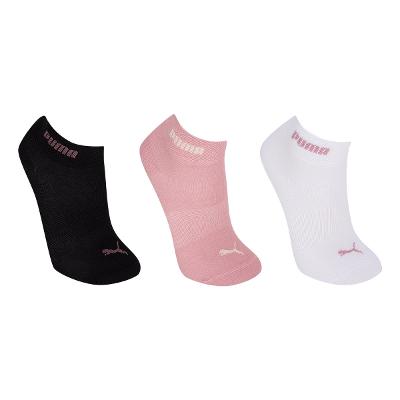 Kit Meia Puma Cano Médio Esportiva C/ 3 Pares Feminina
