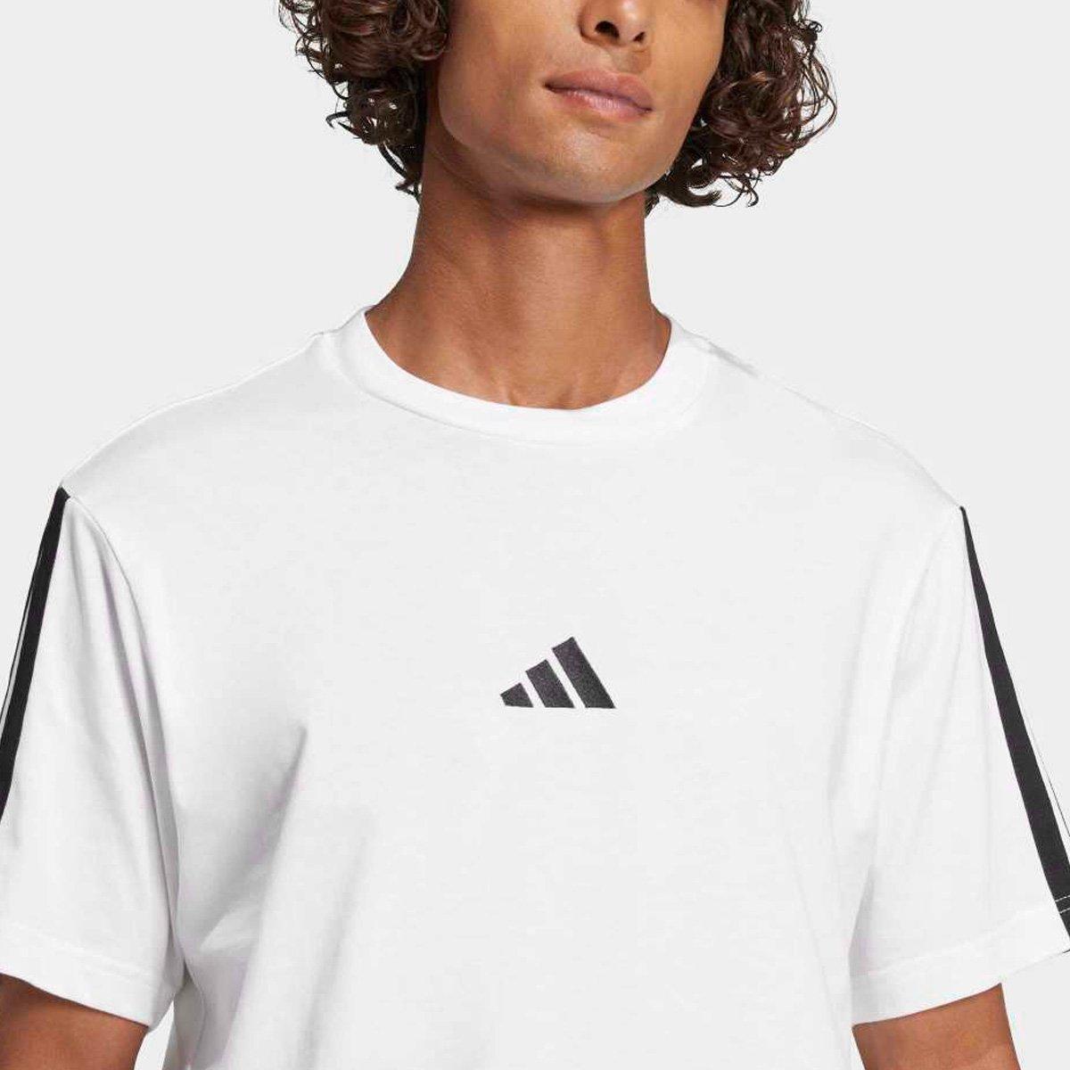 Camiseta Adidas Casual 3 Listras Masculina - 3