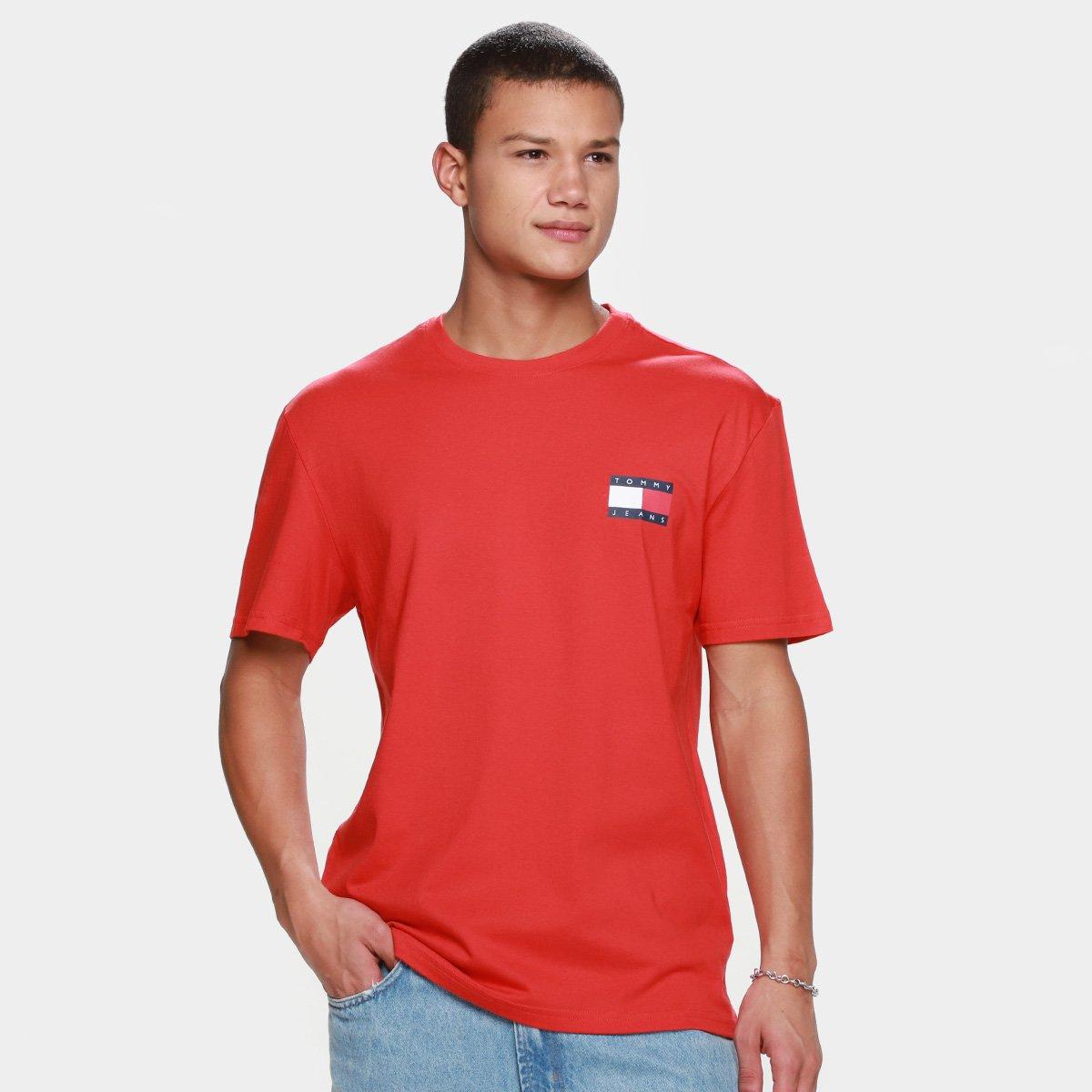 Camiseta Tommy Jeans Essential Flag Masculina - 1
